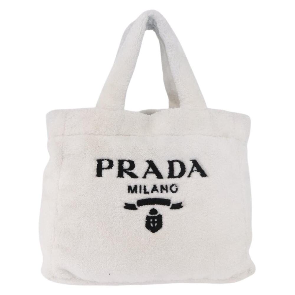 Prada Saffiano Galleria Tote Bag White